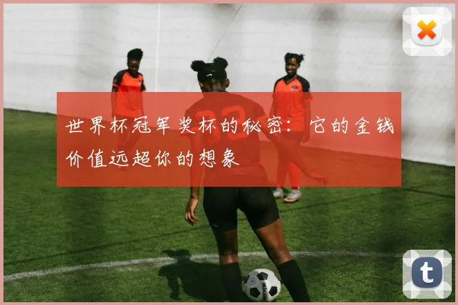 世界杯冠军奖杯的秘密:它的金钱价值远超你的想象